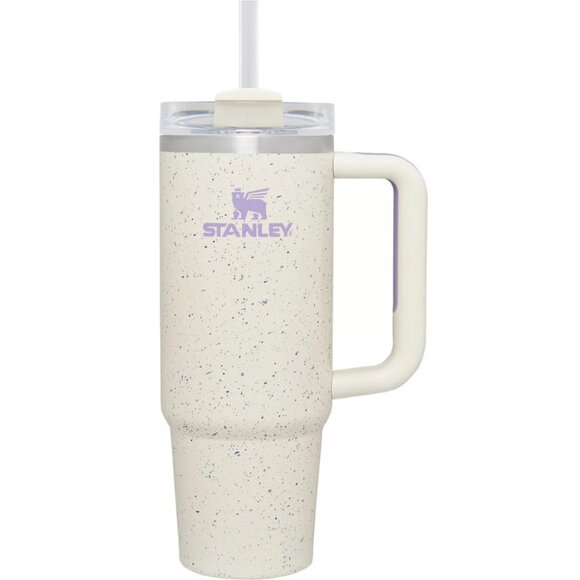 Stanley Quencher Flowstate H2.0 Purple Cream Speckle Paint Splatter 40 oz NWT - Picture 3 of 5